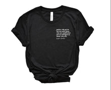 Load image into Gallery viewer, Black Lives Matter Tee with White Print Tee for Women-SIZE SMALL

